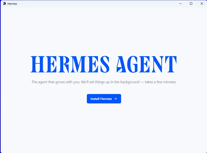 Hermes安装向导窗口