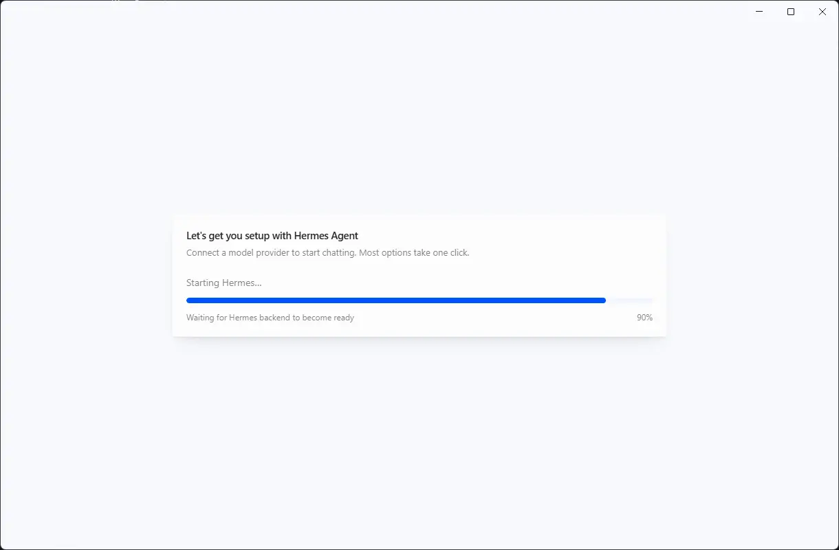 Hermes首次启动加载界面